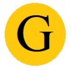 Бусины с буквами золотистые G